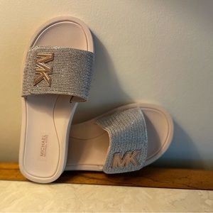 Michael Kors light pink flip-flops, size 7